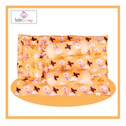 SafeChamp Skyler Baby 4 Piece Bedding Set with Pillow and Bolsters Sleeping Bag and Bedding Set and Feeding Pillow Combo - Orange image 5