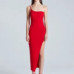 ZOMODA One Shoulder Bodycon Midi Dress-picture-6