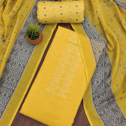 SAINOOR Printed Pure Cotton Unstitched Dress Material-picture-44