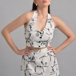 GARDEN PARTY Linen Embroidered Co-Ord Set image 4