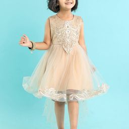 Mark and Mia Girl Floral Print Blouson Knee Length Dress-49