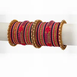 RIJOLI Magenta Alloy Bangle image 2