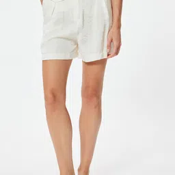 Koton Women High-Rise Modal Denim Shorts-image-44