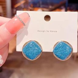 Silver Planets Women Red Earrings-image-72