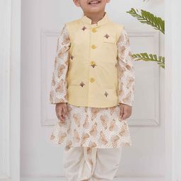 Sethukrishna Boys Printed Regular Kurta with Dhoti Pants-58