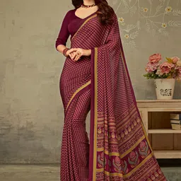 Anouk Rustic Bagru Floral Printed Saree-picture-6