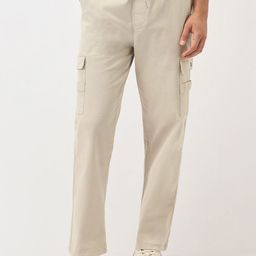 NOBERO Men Relaxed Straight Leg Straight Fit Cargos-picture-42