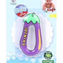 Ratnas Brinjal Shape Water Filled Teether - Purple-image-43