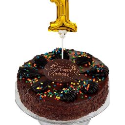 Amfin Number One Foil Balloon Cake Topper - Golden-image-25