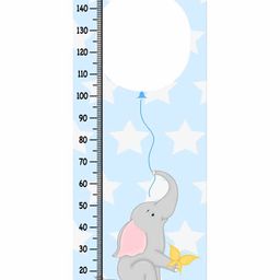 WENS Height Measurement Wall Sticker Elephant Print - Blue-image-12