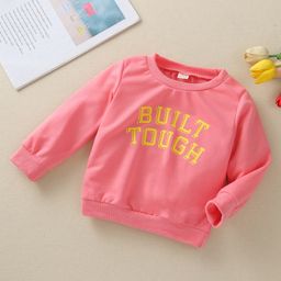 Kookie Kids Full Sleeves Sweatshirt Text Print - Pink-image-11