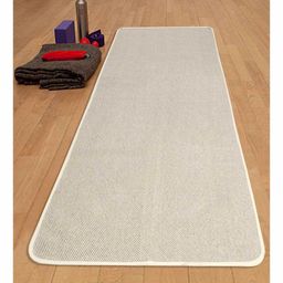 Saral Home Cotton Yoga Mat with Anti-Skid Backing - Grey-27