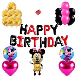 Shopperskar Minnie Mouse Theme Birthday Balloon Decor Kit Multicolour - Pack of 49-image-64