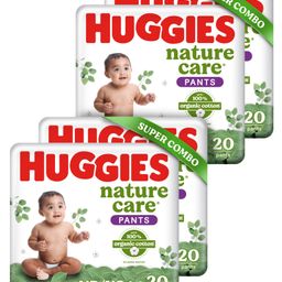 Huggies Nature Care Pants, New Born Extra Small Size  Combo Pack 40 Count - (Pack of 2)-image-29