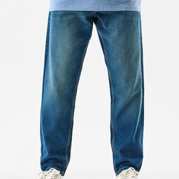 Snitch Men Blue Mid-Rise Baggy Light Fade Jeans-image-108