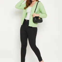 Zigo Women Cable Knit Woollen Cardigan-picture-30