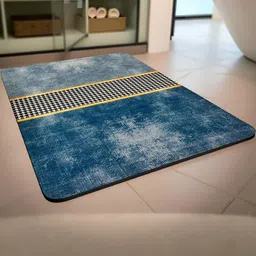 IVAZA Blue 2000 GSM Silicone Bath Rugs-image-9