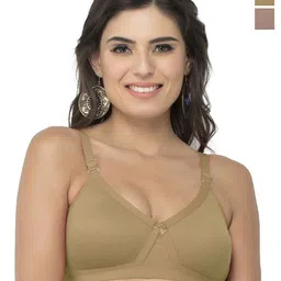 College Girl Women Pack of 4 Full Coverage Seamless Lightly Padded Minimizer Bra-33
