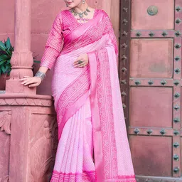 Anouk Bandhani Printed Zari Saree-image-75
