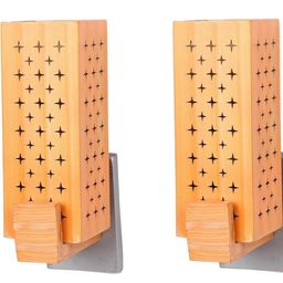 SOMIL Cream Glass Cylinder Printed Wall Lamps-image-92