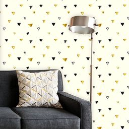 ArtzFolio Printed UV-Resistant Anti-Bacterial Grunge Style Triangles Peel & Stick Wallpaper-image-19