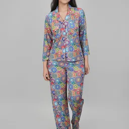 She N She Mandala Printed Shirt With Trouser Co-Ords-image-20