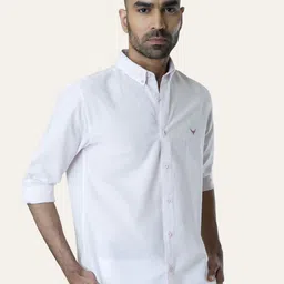 PERCH Men Slim Fit Opaque Casual Shirt-image-19