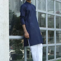 KRAFT INDIA Men Woven Design Self Design Kurta with Pyjamas-picture-13