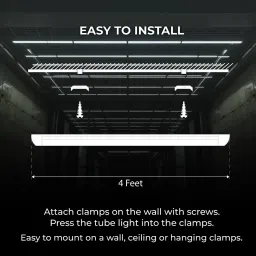 nortek Essenza 72W Led Tube Lights For Home With 3in1 Selectable Color Option CW NW WW 72 W 121 cm Tube Light image 4