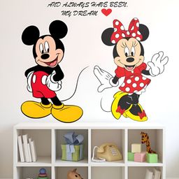 LANSTICK Red & Black Mickey Mouse Wall Sticker-image-83