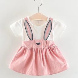 YK Girls Round Neck Cotton Pinafore Dress-picture-25