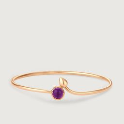 Mia by Tanishq Women 14KT Yellow Gold & Amethyst Bangle - 5.63 g-picture-35