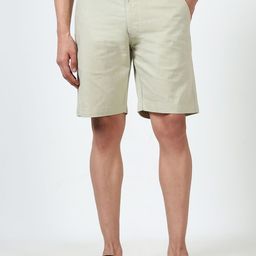 SILISOUL Men Linen Shorts-picture-36