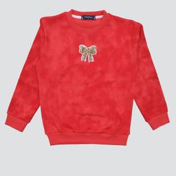 White Snow Girls Printed Sweatshirt-image-18