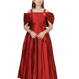 BAESD Off-Shoulder Cold-Shoulder Fit & Flare Maxi Dress-picture-25