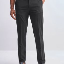 HIGHLANDER Men Relaxed Fit Mid-Rise Formal Trousers-image-70