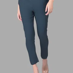 Comfort Lady Slim Fit High-Rise Trousers-image-91