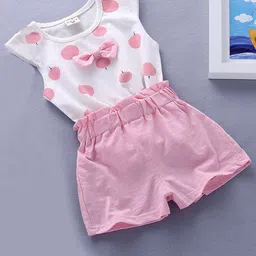 Bold N Elegant Girls Printed Top with Shorts-image-70
