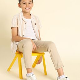 U.S. Polo Assn. Kids Boys Vertical Striped Cotton Casual Shirt-image-65