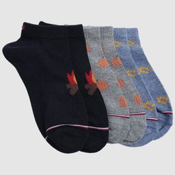Tommy Hilfiger Boys Pack of 3 Cotton Ankle Length Socks-image-67