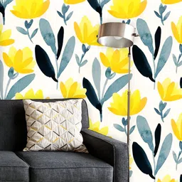 ArtzFolio Printed UV-Resistant Anti-Bacterial Watercolor Floral Pattern Peel & Stick Wallpaper-image-36
