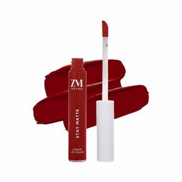 ZM Zayn & Myza Stay Matte Transfer Proof Long Lasting Lip Color - 6 ml - Blood Shot-image-10