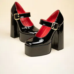 Theater Women PU High-Top Platform Buckles-picture-25