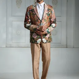 Rivaar By Rocky Star Men Printed Single Breasted Blazer-picture-13