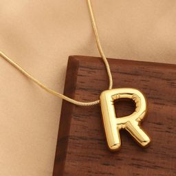 DressBerry Gold-Plated Contemporary Shaped Pendants With Chains-28