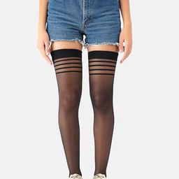 NESKA MODA Sheer Thigh Tights Stockings-picture-33