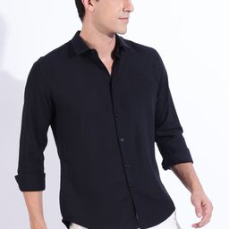 HERE&NOW Men Slim Fit Opaque Casual Shirt-picture-25