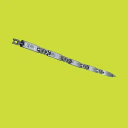Dynamic Retail Global Men's Silver-Plated Link Bracelet-image-36