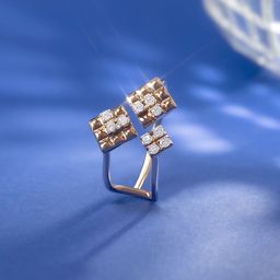Mia by Tanishq 14KT Sequin Dazzle Gold & Diamond Finger Ring- 1.94 g-image-25