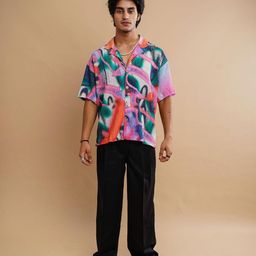 Big Bunny Men Custom Opaque Printed Casual Shirt-image-17